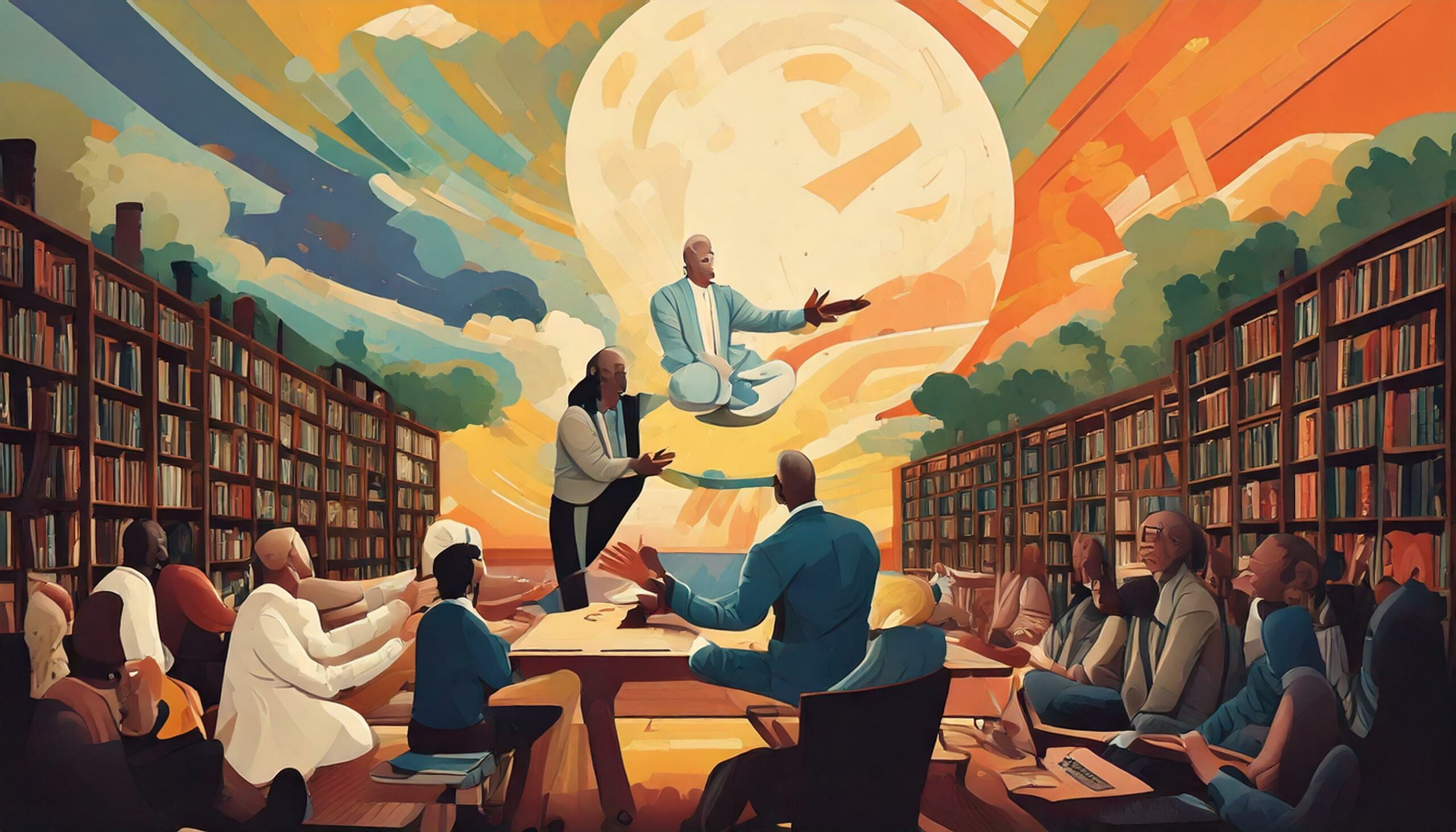 Die Schlüsselrolle der transformativen Mediation in Veränderungsprozessen. KI-Bild: Noah Gautschi & Firefly